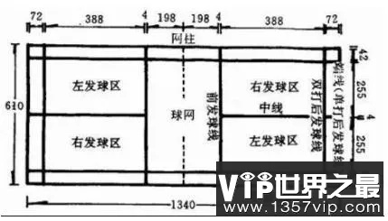 羽毛球场地尺寸平面图标准尺寸，你必须知道的关键信息-第2张图片-www.211178.com_果博福布斯