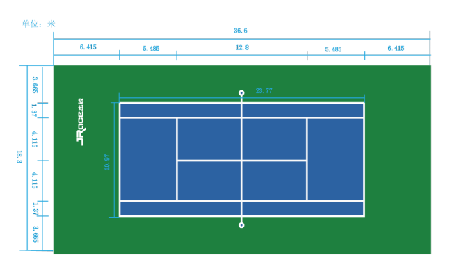 羽毛球场地尺寸平面图标准尺寸，你必须知道的关键信息-第3张图片-www.211178.com_果博福布斯
