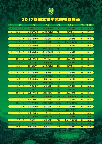 2017赛季中超联赛赛程表 2017赛季中超联赛积分榜-第3张图片-www.211178.com_果博福布斯