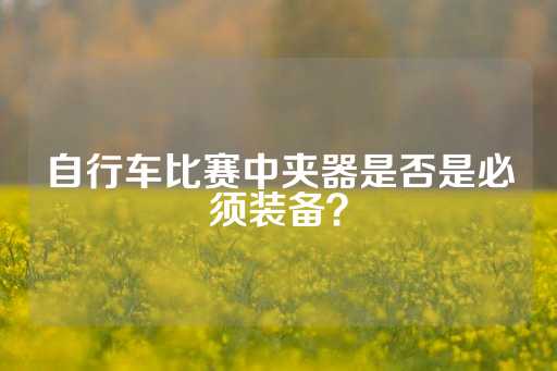 自行车比赛中夹器是否是必须装备？