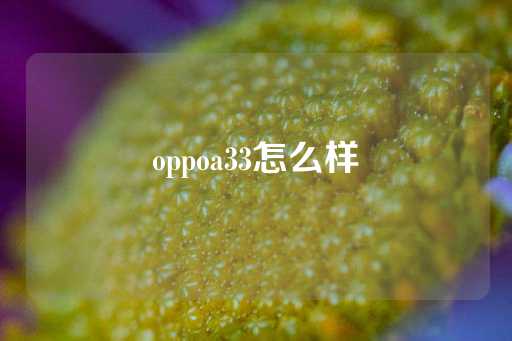 oppoa33怎么样